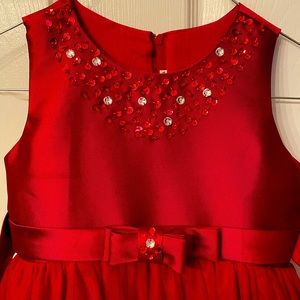 Girls size 9/10 ruffled, sequined party dress